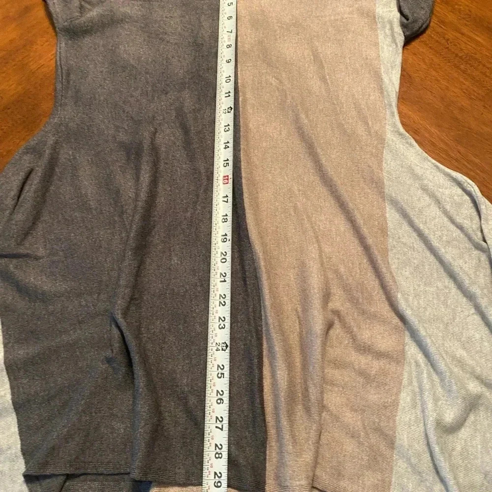 Alfani Women’s Color-block Roused Sleeve Wool Crewneck Fall Sweater Like New M - Picture 6 of 8